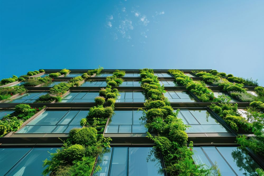 Sustainable Building building garden city.