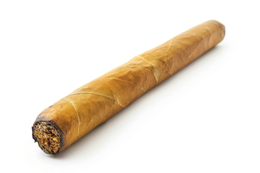 Expensive lit cigar tobacco smoking person.