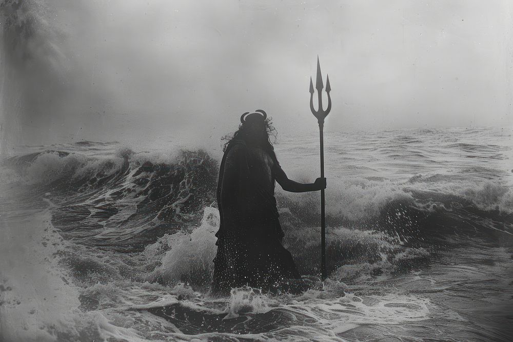God of the Sea trident ocean sea.