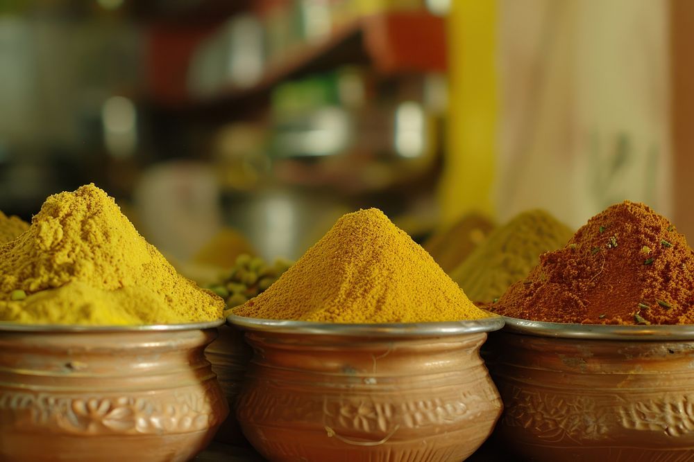Indian spices produce powder bread.