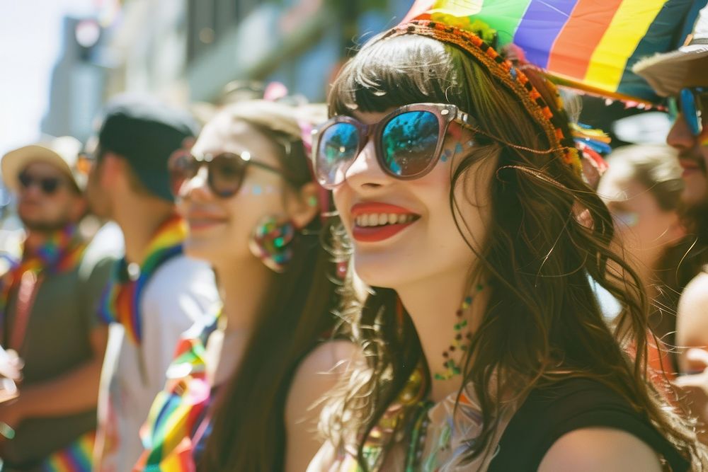 Pride parade accessories sunglasses accessory.