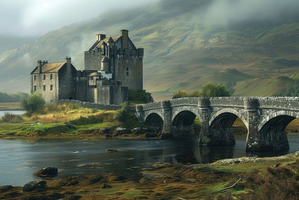 Scotland architecture building fortress.
