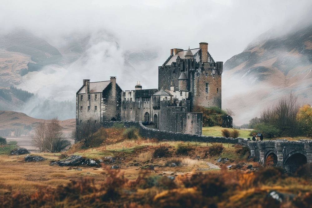 Scotland architecture building fortress.