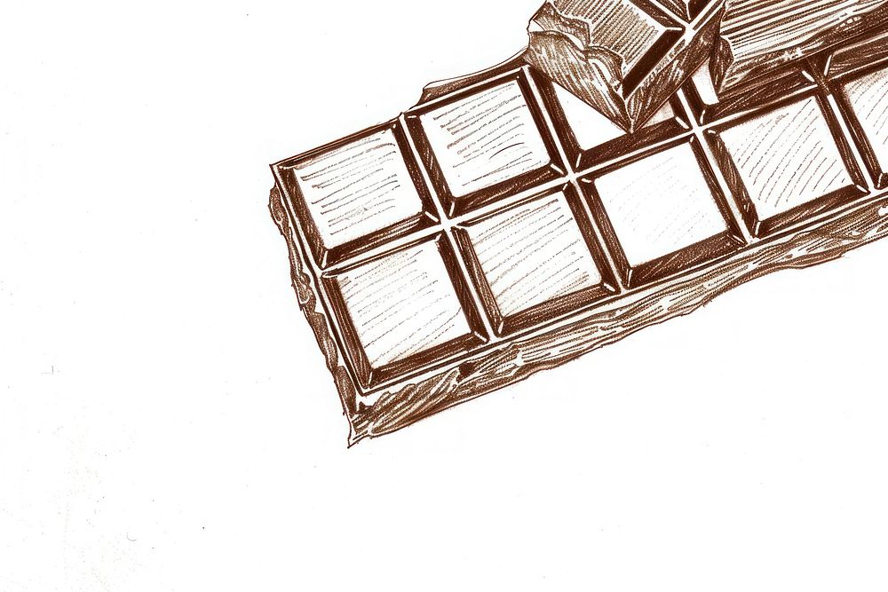 Vintage drawing chocolate border sketch architecture illustrated.