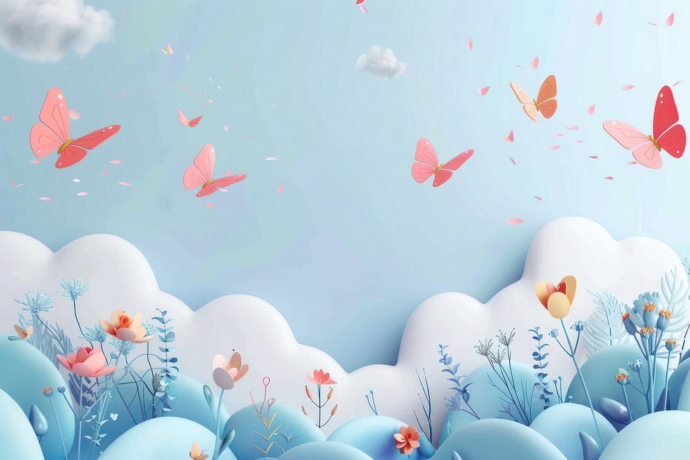 Cute butterfly background backgrounds outdoors nature.