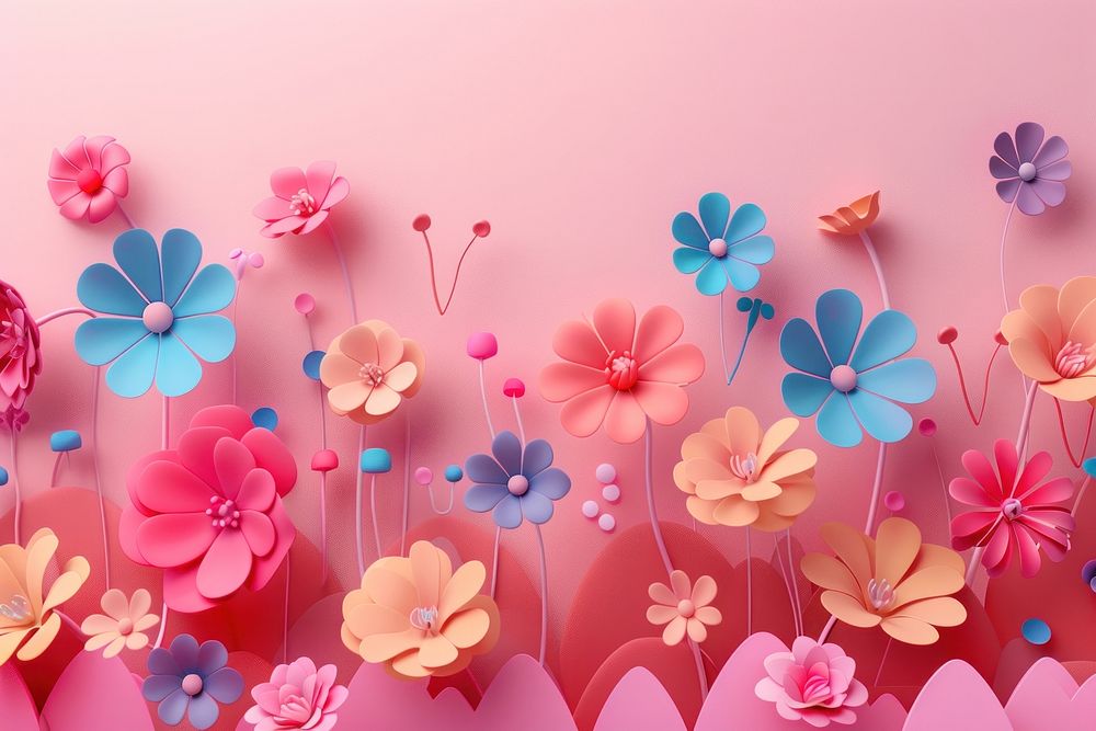 Cute flower background art backgrounds pattern.