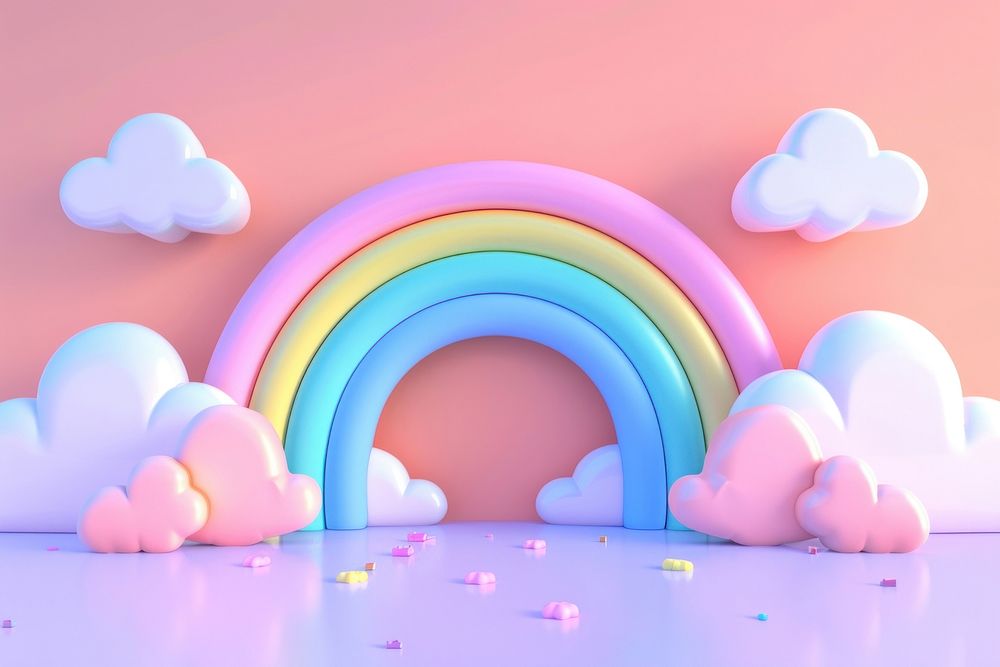 Cute Rainbow background rainbow purple tranquility.