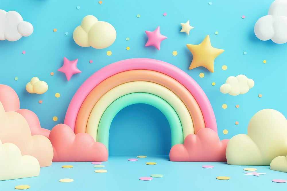 Cute Rainbow background backgrounds rainbow tranquility.