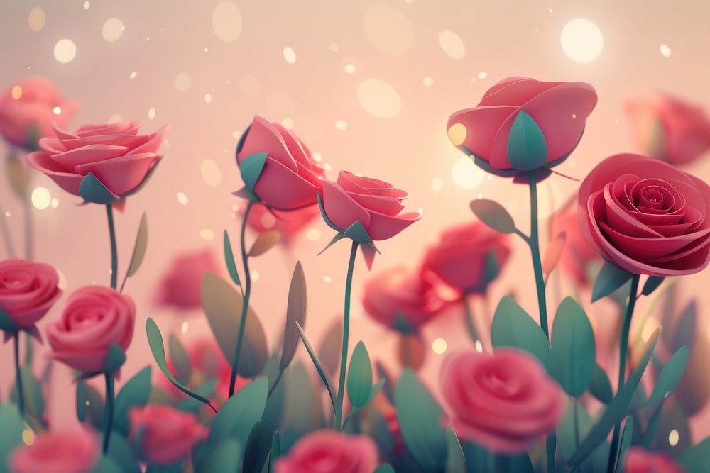 Cute rose background backgrounds blossom flower.
