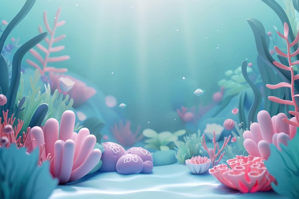 Cute underwater background outdoors nature sea.
