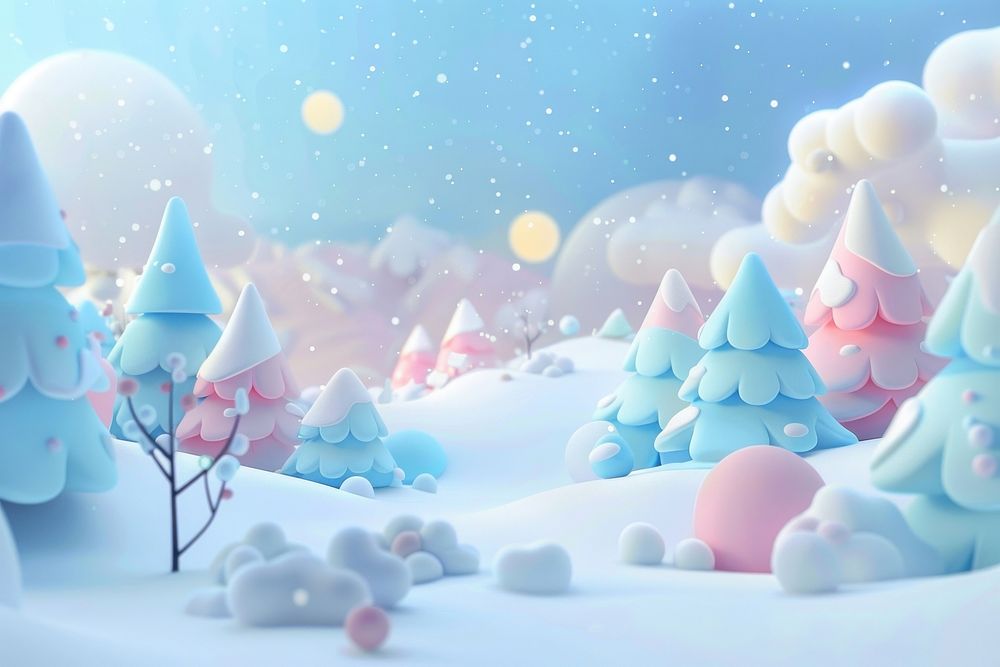 Cute winter background outdoors nature snow.