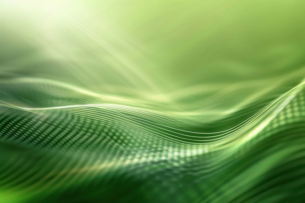 Green technology wave digital background.
