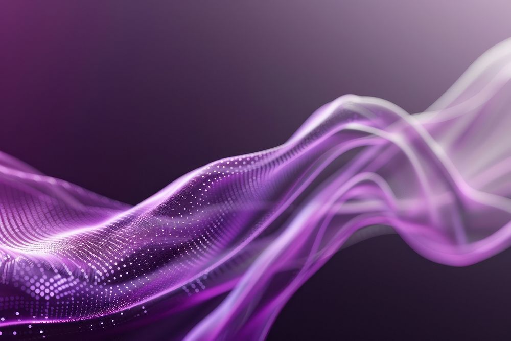 Purple technology digital background wave.