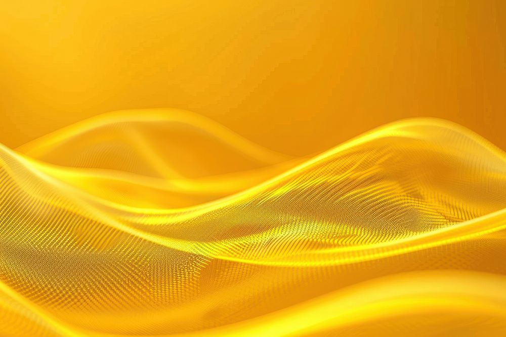 Yellow digital background technology wave.
