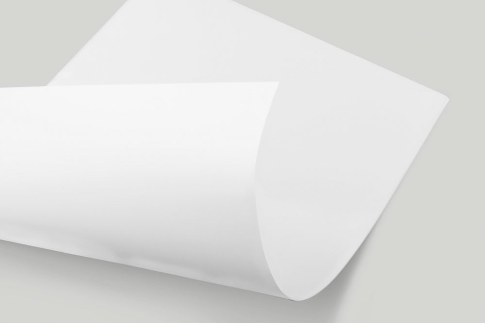 Fold blank white paper