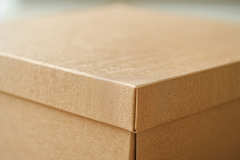 Kraft box packaging cardboard package carton.
