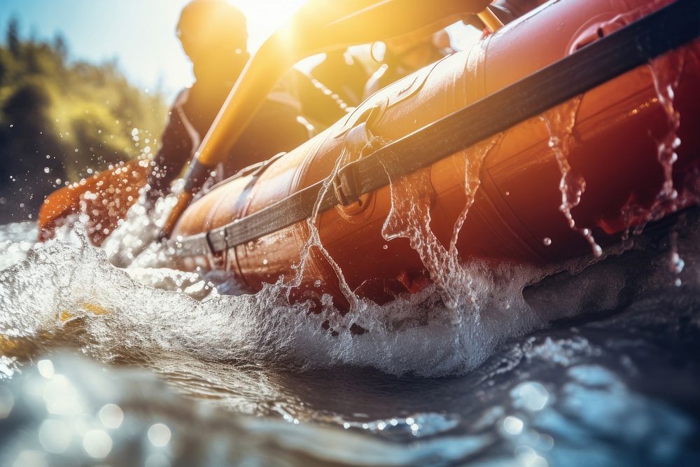 Water rafting sports transportation recreation.
