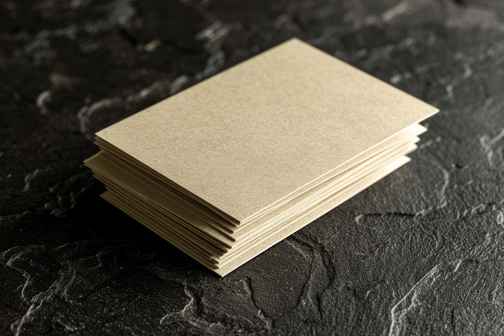 Business cards mockup paper text plywood.