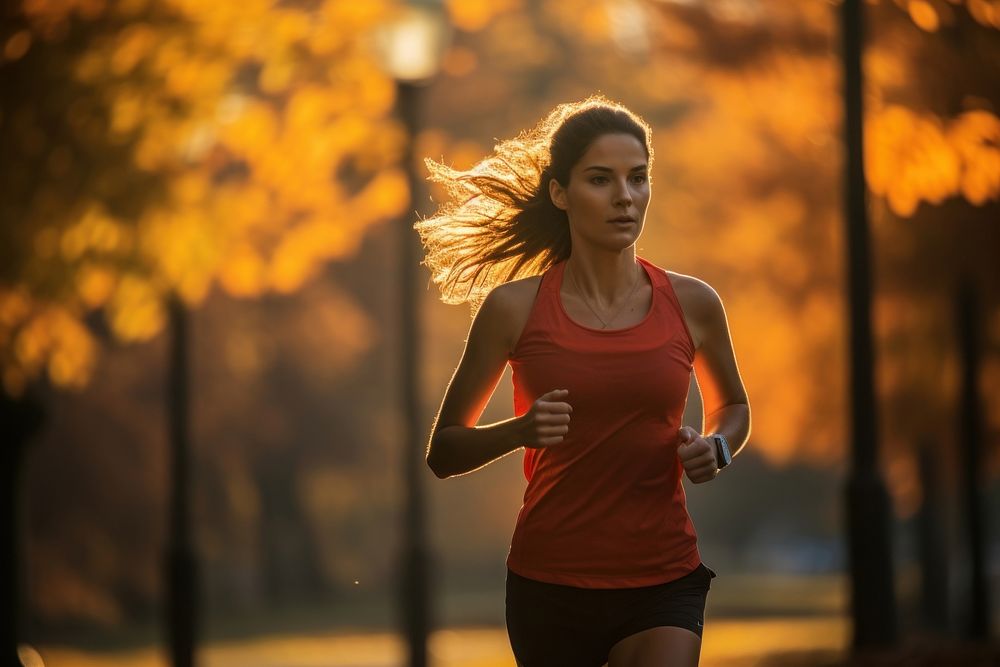 Running woman clothing jogging.