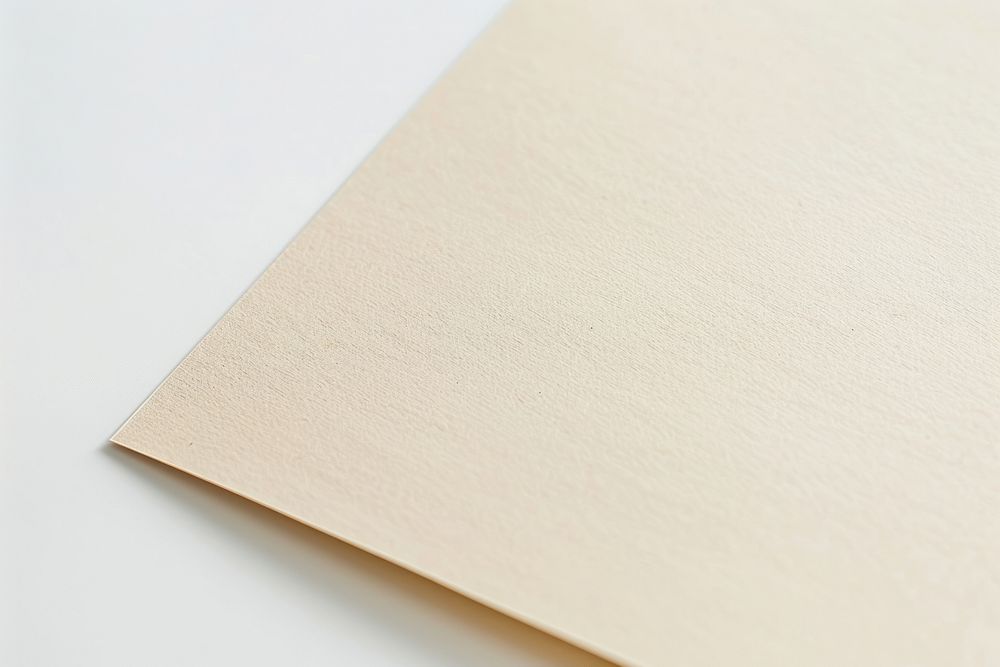 Beige hard paper mockup plywood page text.