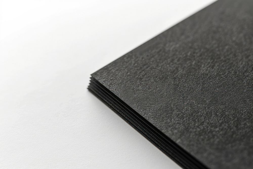 Black business card mockup blackboard file binder file folder.