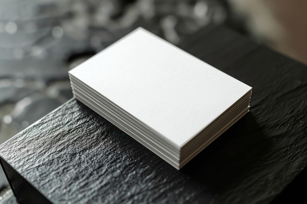 White business card mockup paper publication book.
