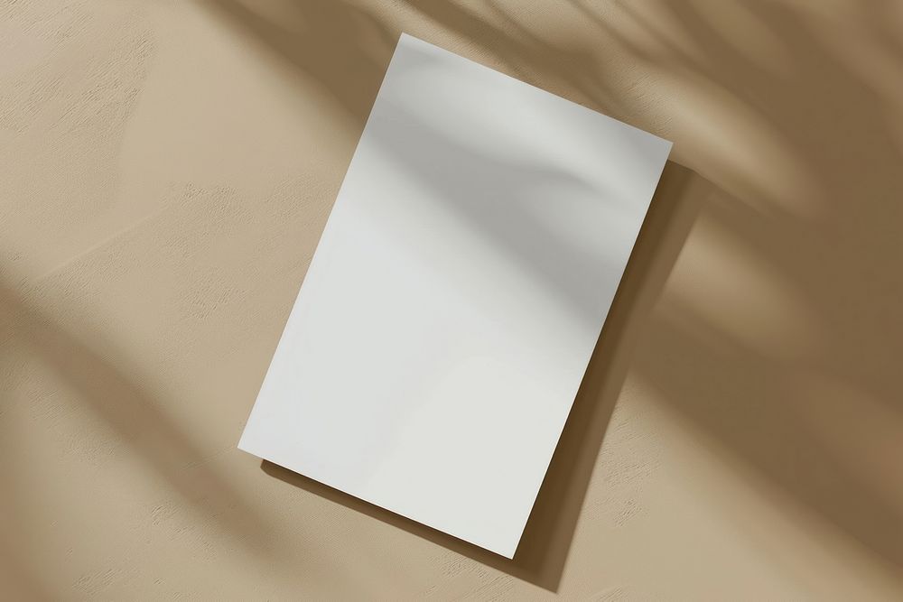 Flyer mockup paper white board.