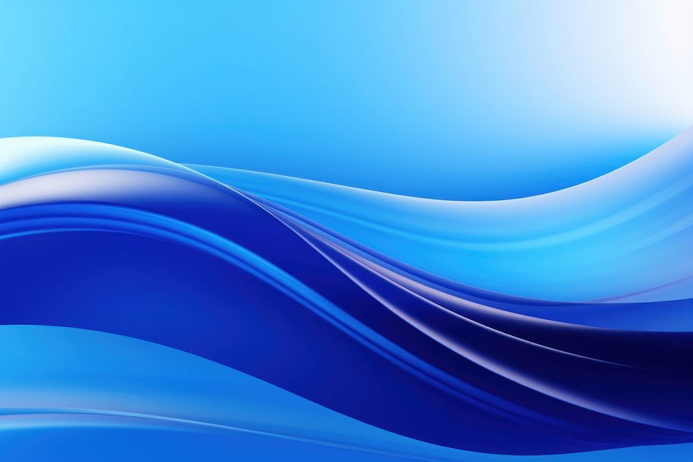 Abstract liquid wave blue graphics art.