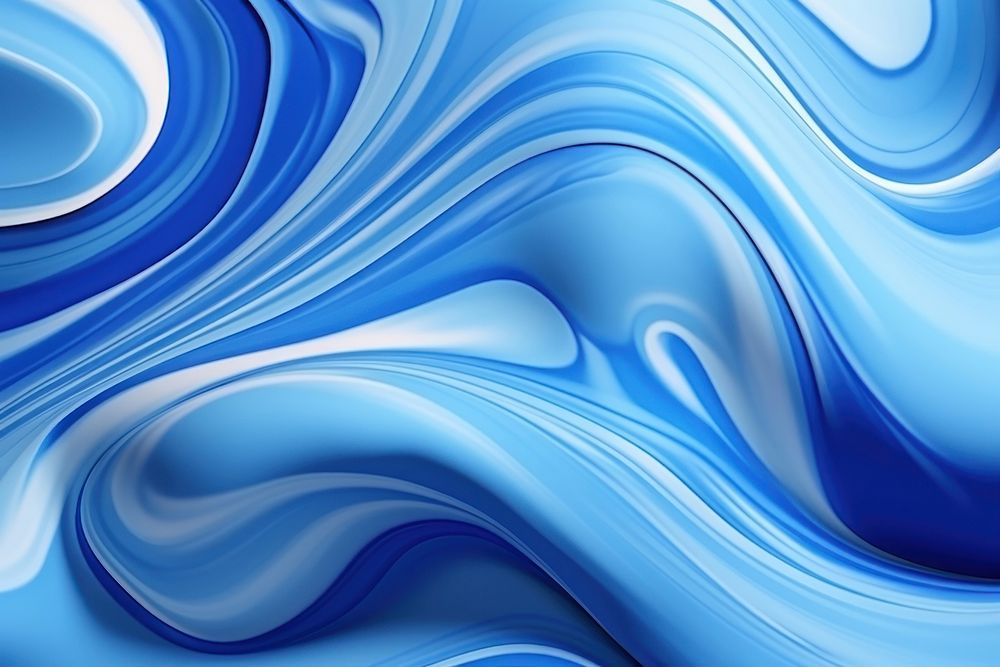 Liquid Painting blue graphics plate.
