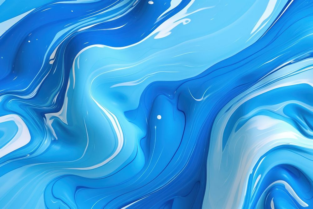 Liquid Painting blue jacuzzi art.