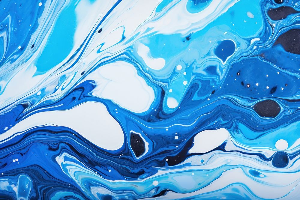 Liquid marble painting outdoors water.