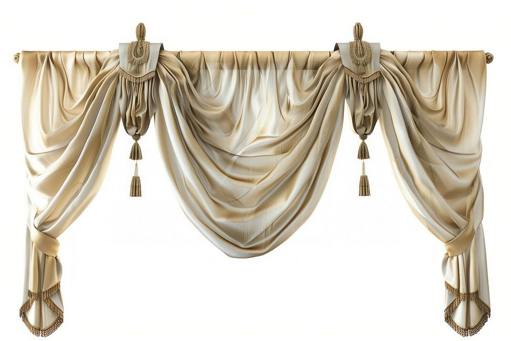 Curtain white background architecture clothesline.