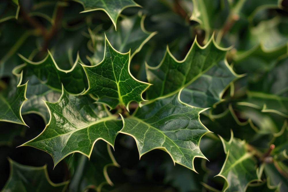 Holly texture outdoors plant green.