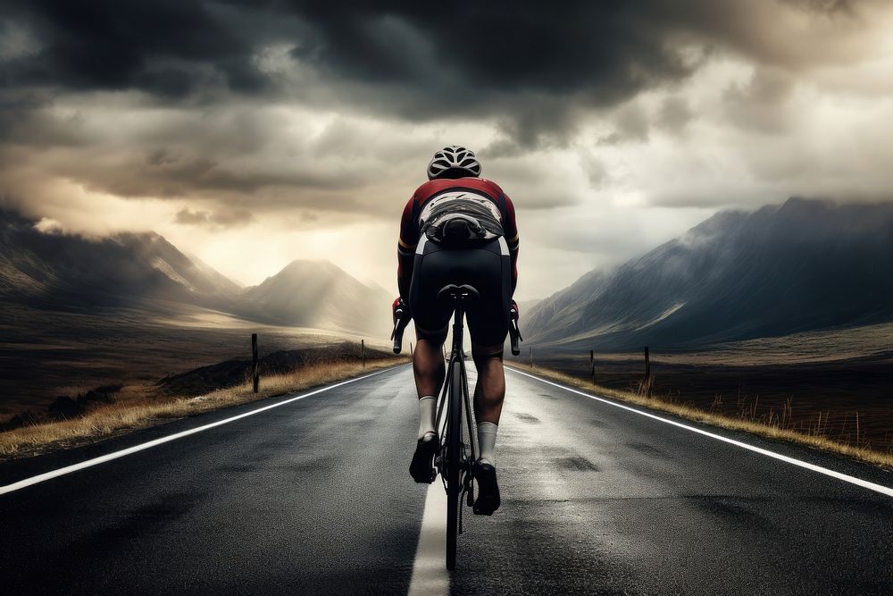 Bicycle cycling on the road sports transportation clothing.