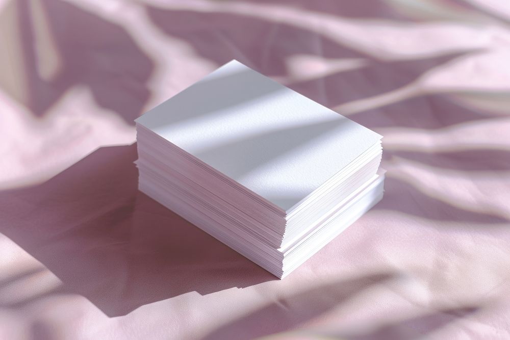 White business card mockup paper.
