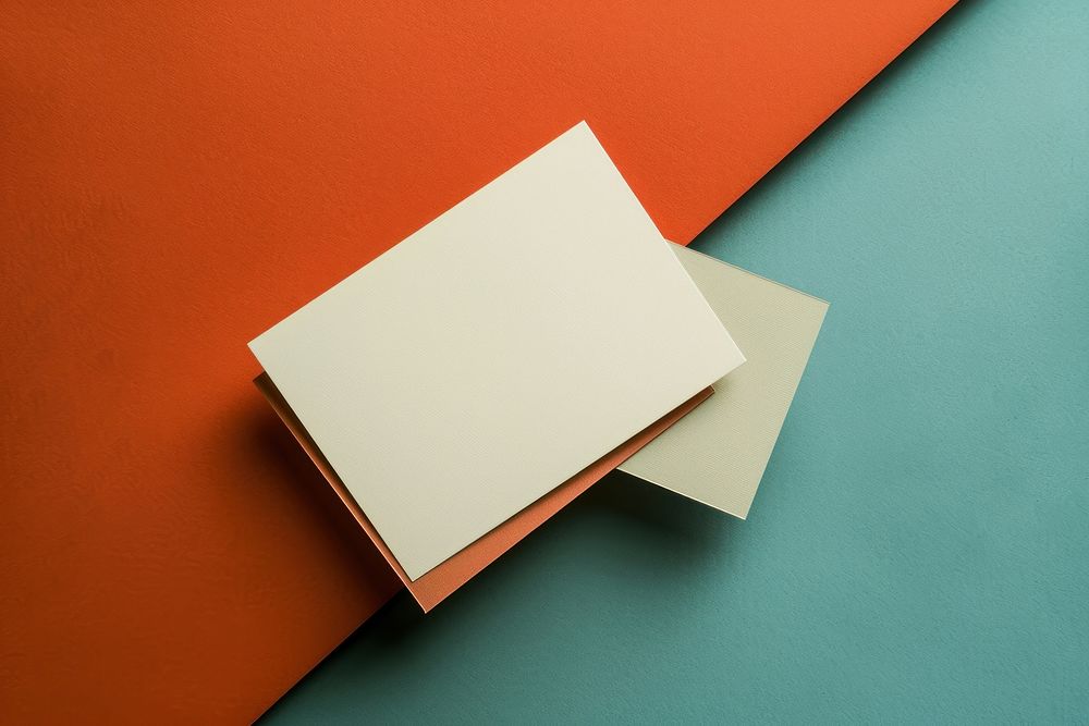 Blank business card mockup paper text.
