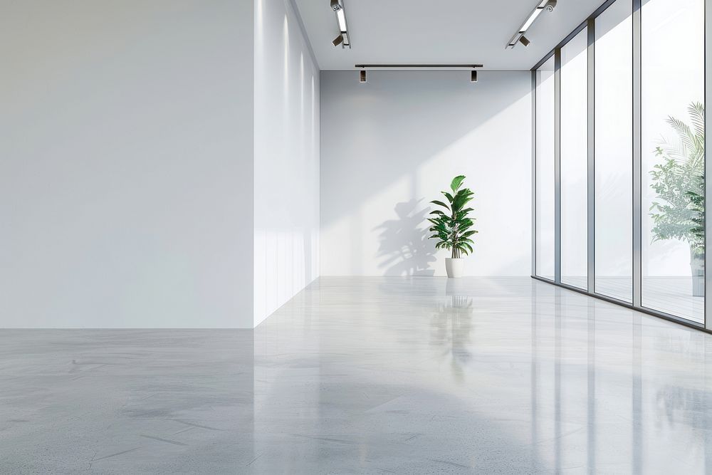 Office lobby flooring indoors plant.