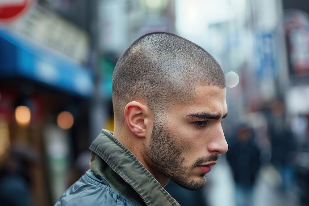 Hairstyle street adult man.