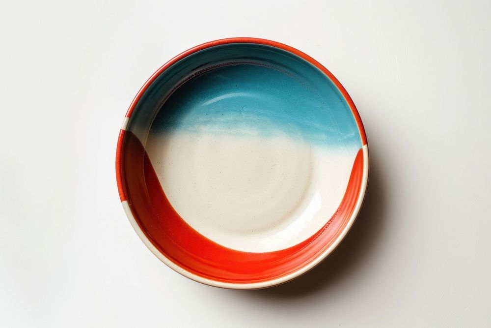 Plate porcelain pottery bowl.