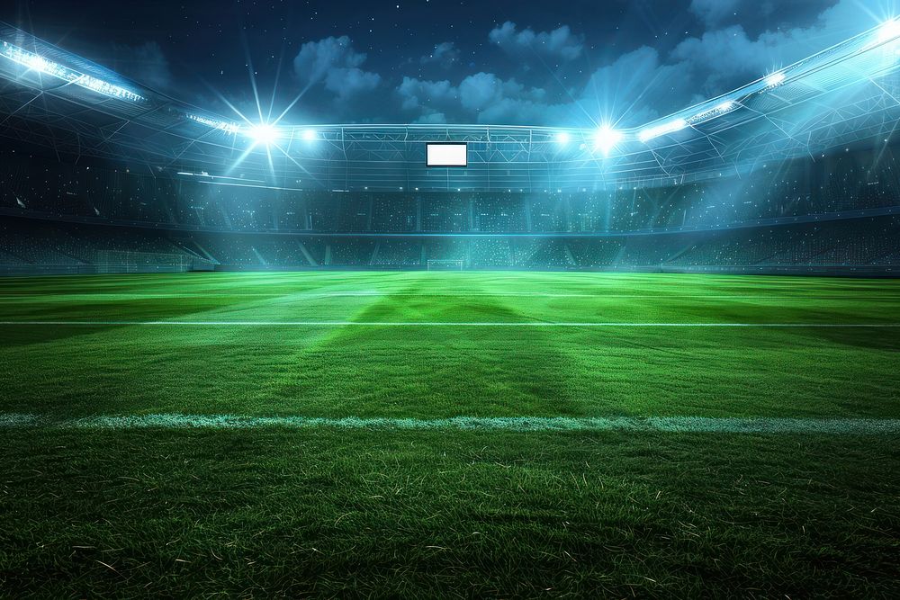 Football field stadium outdoors light.