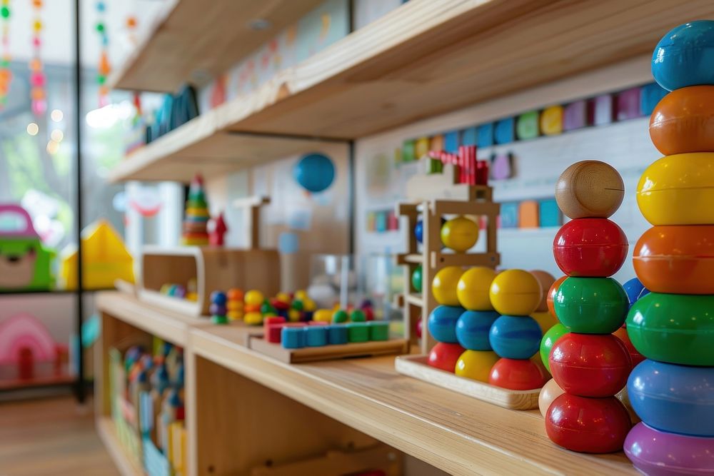 Childcare center kindergarten indoors indoor play area.
