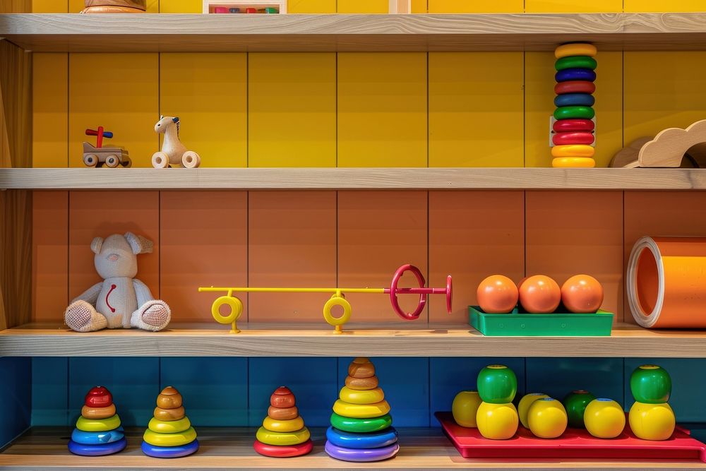 Childcare center toy furniture indoors.