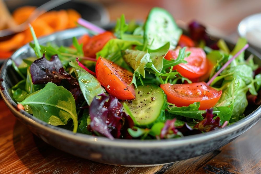 Salad vegetable plant food.