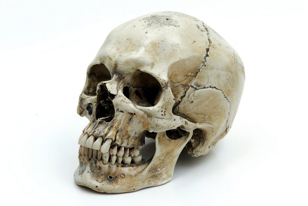 Skull anthropology sculpture skeleton.