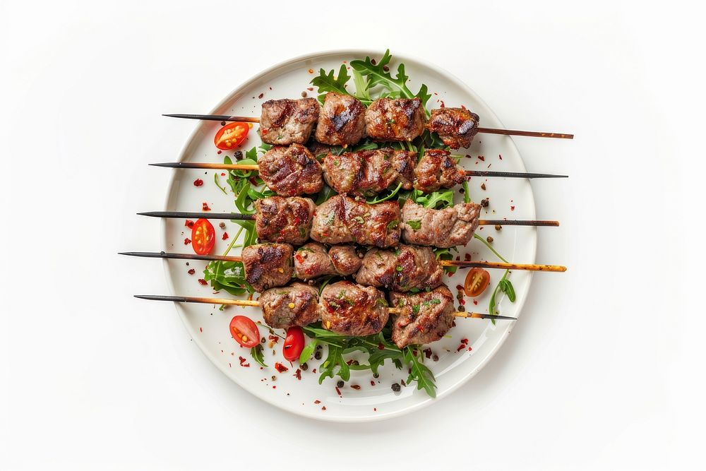 Photo of kebab meat food pork.