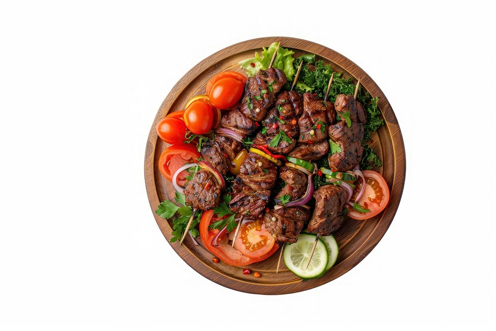Photo of kebab dish meat food.