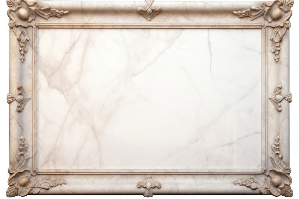 Vintage marble frame backgrounds white white background.