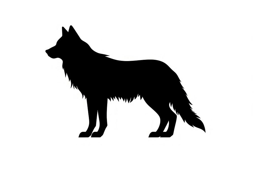 Wolf silhouette wolf kangaroo.