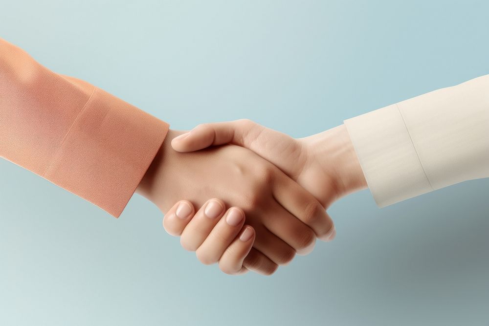 Shaking hands handshake agreement greeting.