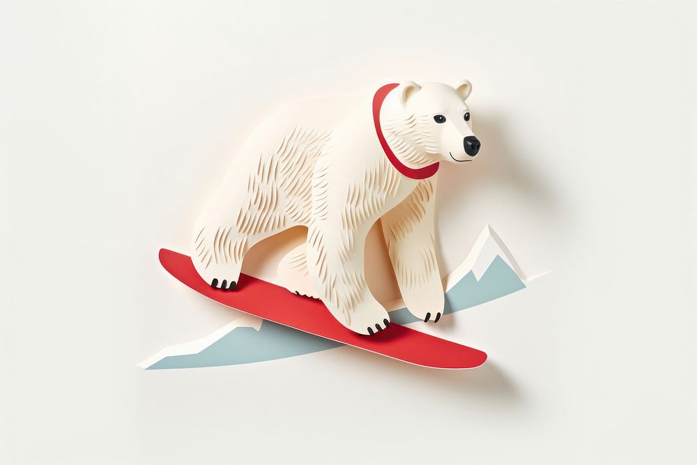 Polar bear mammal animal representation.
